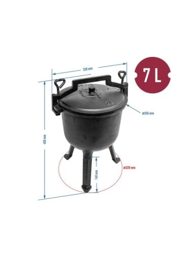 Ketaus katilas su trikoju 2in1, 7l