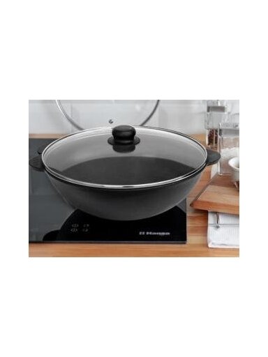 Ketaus keptuvė Ø 28 cm WOK su dangčiu
