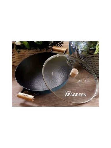 Ketaus keptuvė Ø 32 cm WOK SEAGREEN