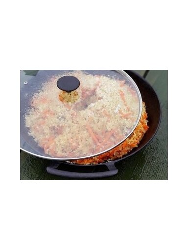 Ketaus keptuvė Ø 35 cm WOK su dangčiu
