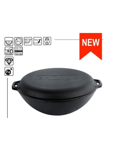 Ketaus keptuvė Ø 36 cm WOK Lid-Pan