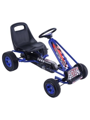 Keturratis Go-Kart A-15, mėlynas (3-8 metų)