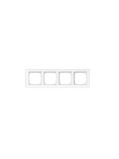 Keturvietis rėmelis VILMA QR1000, baltos spalvos