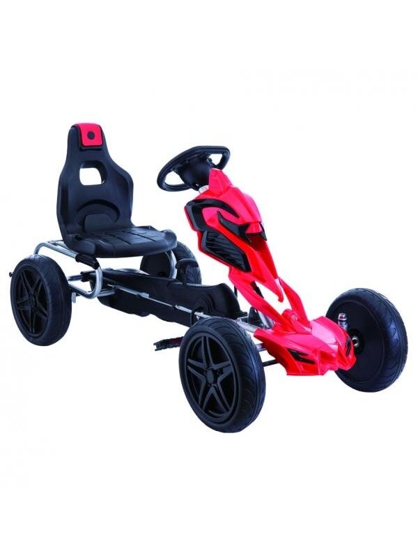 Keturratis Go-Kart 1504, raudonas (5-12 metų)