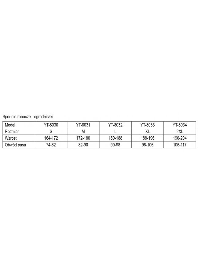 Kelnės kombinezoninės darbinės DUERO Yato | XXL (196-204) 1