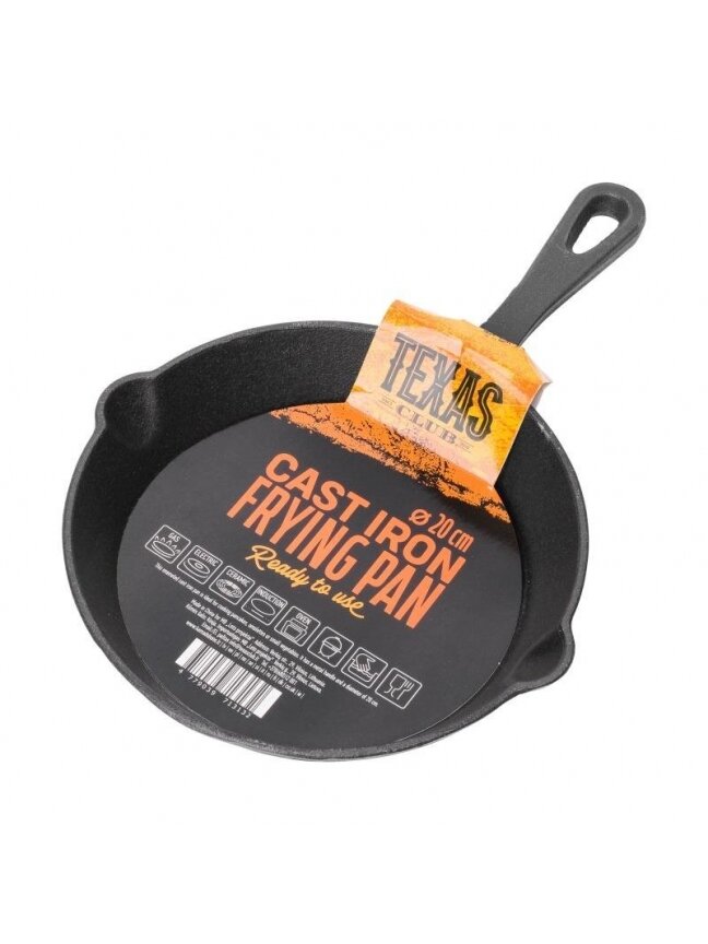 Ketaus keptuvėlė "TEXAS CLUB", Ø20 cm Ketaus keptuvėlė "TEXAS CLUB", Ø20 cm