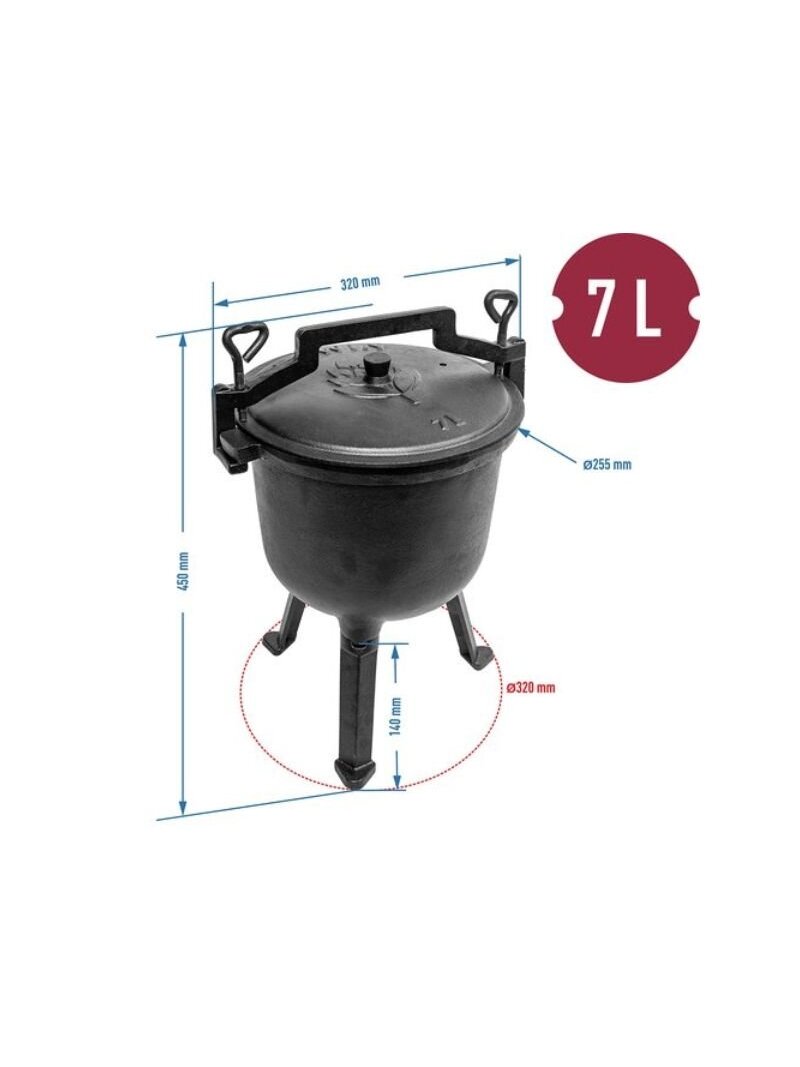 Ketaus katilas su trikoju 2in1, 7l