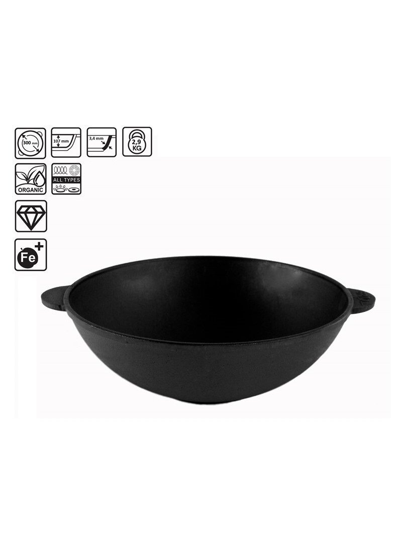 Ketaus keptuvė Ø 30 cm WOK