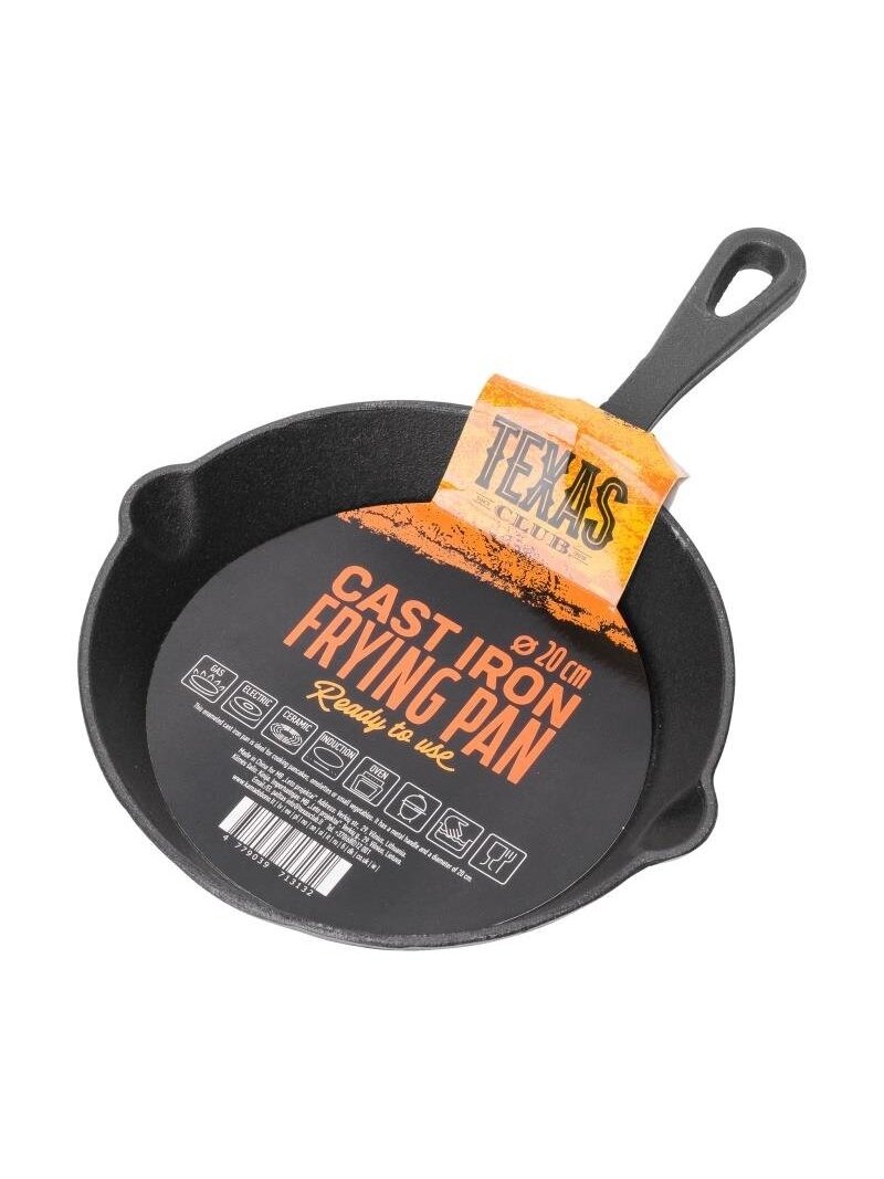 Ketaus keptuvėlė "TEXAS CLUB", Ø20 cm Ketaus keptuvėlė "TEXAS CLUB", Ø20 cm