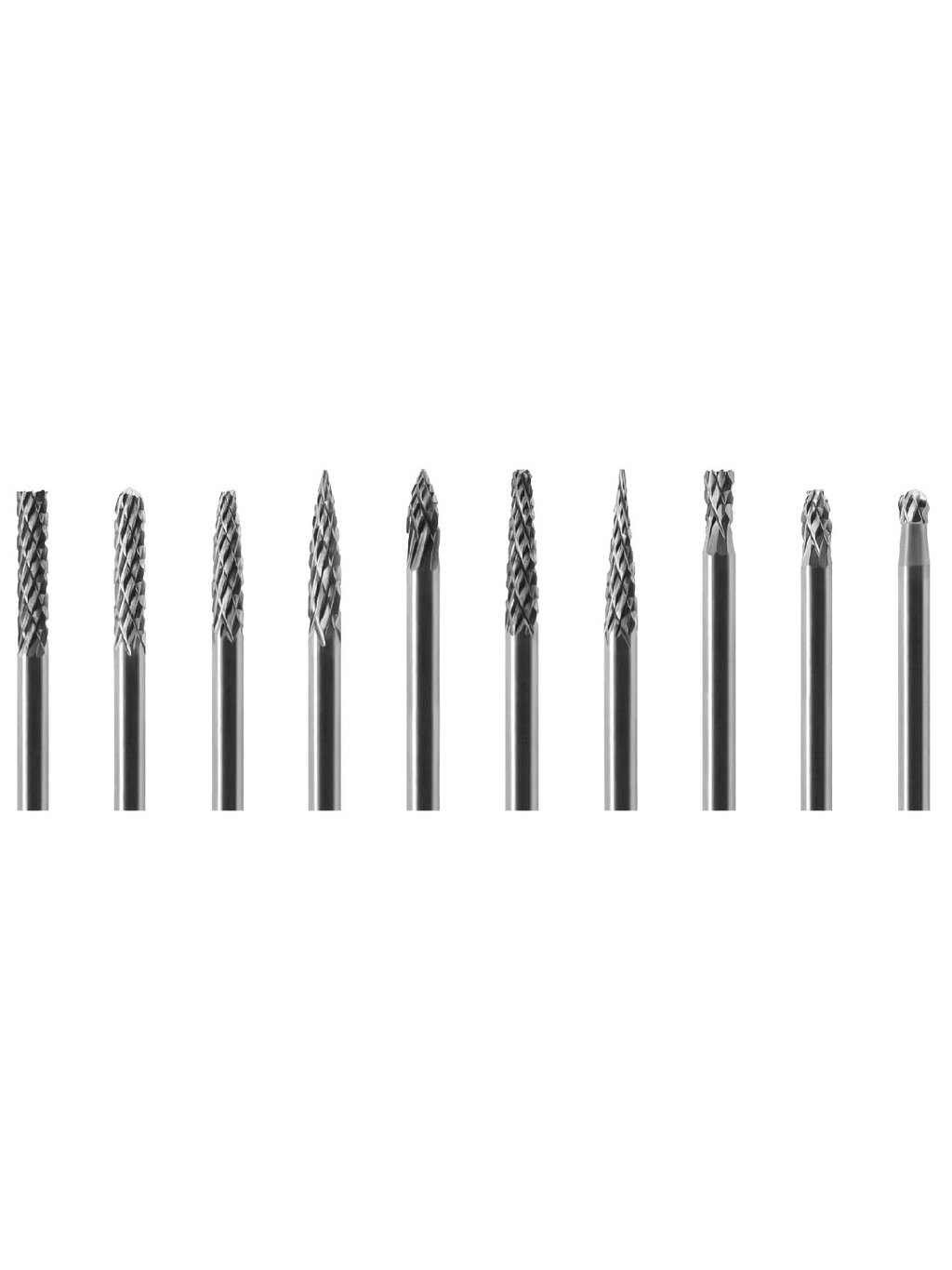 ⬡ Kietmetalio sukamųjų frezų rinkinys Ø3x3 mm 10 vnt. (GX303XX3810)