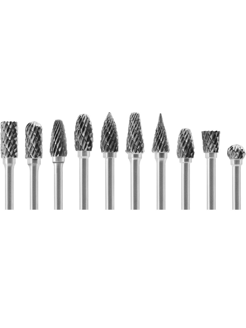 ⬡ Kietmetalio sukamųjų frezų rinkinys Ø6x3 mm 10 vnt. (GX306XX610)