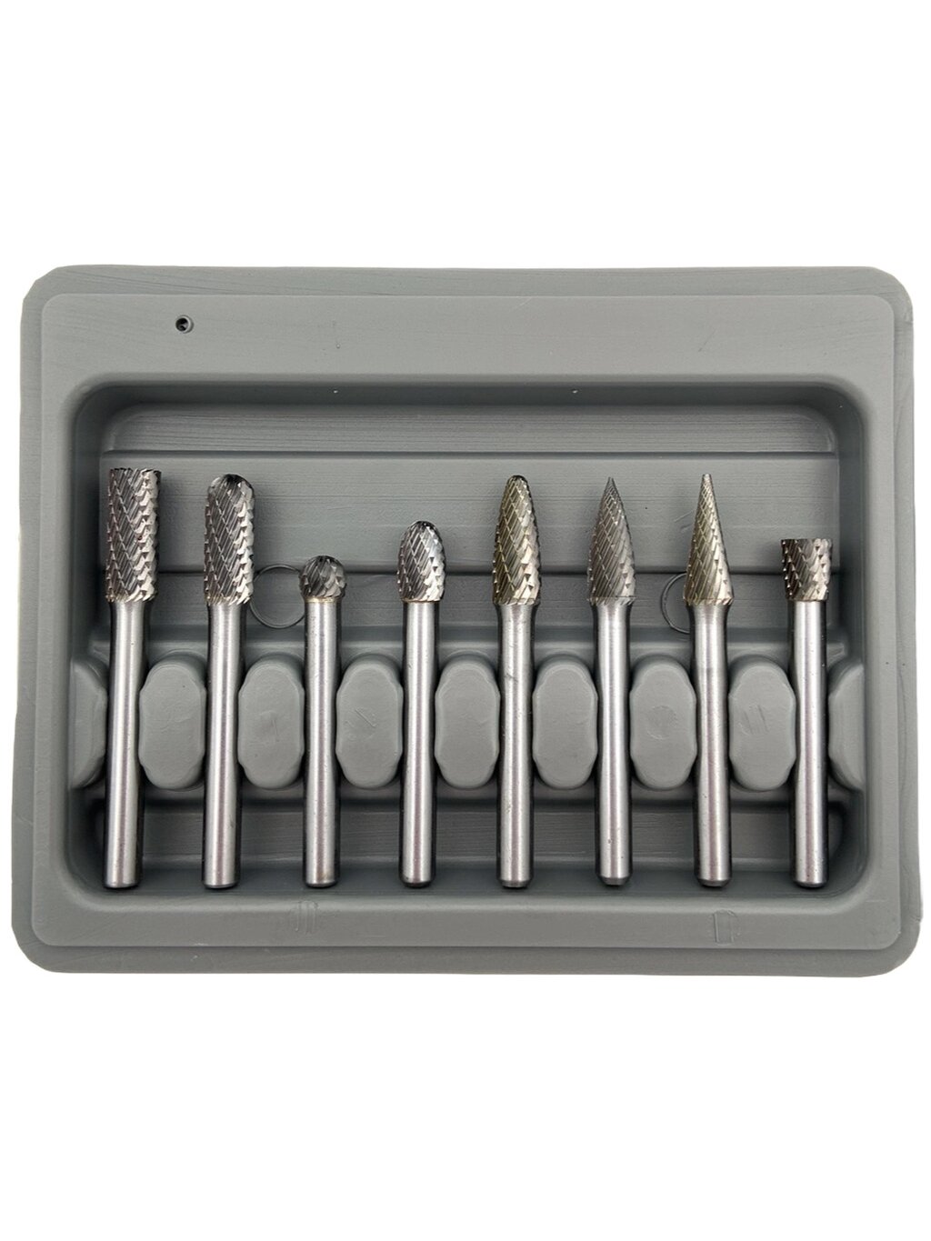 ⬡ Kietmetalio sukamųjų frezų rinkinys Ø6x8 mm 8 vnt. (GX608XX68)