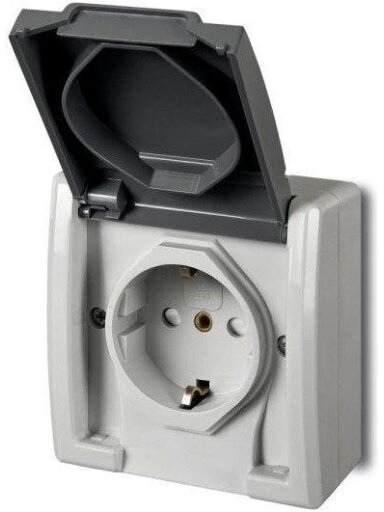 Kištukinis lizdas ELEKTRO-PLAST AQUANT, IP55