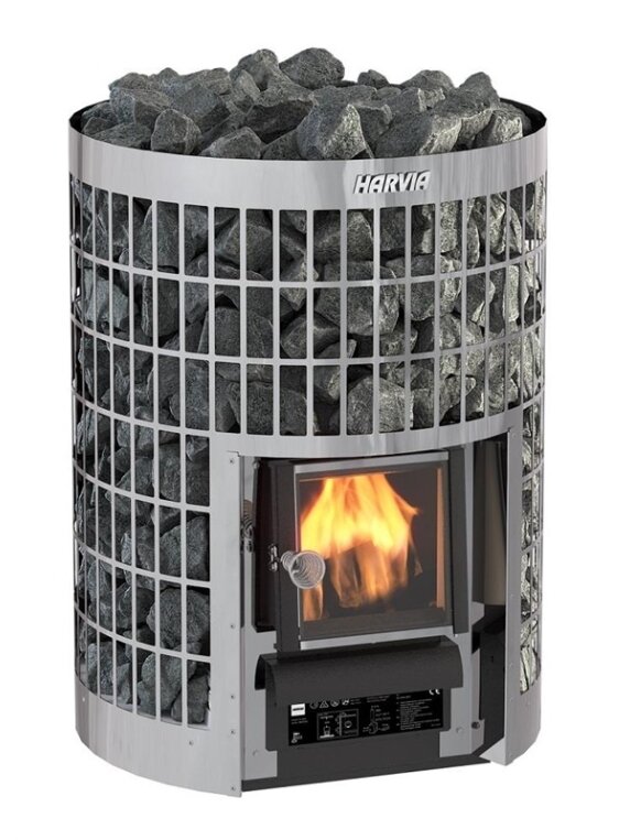 Kietojo kuro pirties krosnelė Harvia Cilindro 16, 16 kW Kietojo kuro pirties krosnelė Harvia Cilindro 16, 16 kW