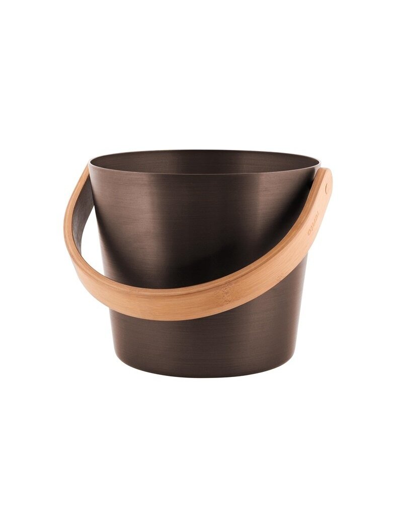Kibiras saunai RENTO, aliuminis, rudas 5 l, 23 x 23 cm Kibiras saunai RENTO, aliuminis, rudas 5 l, 23 x 23 cm