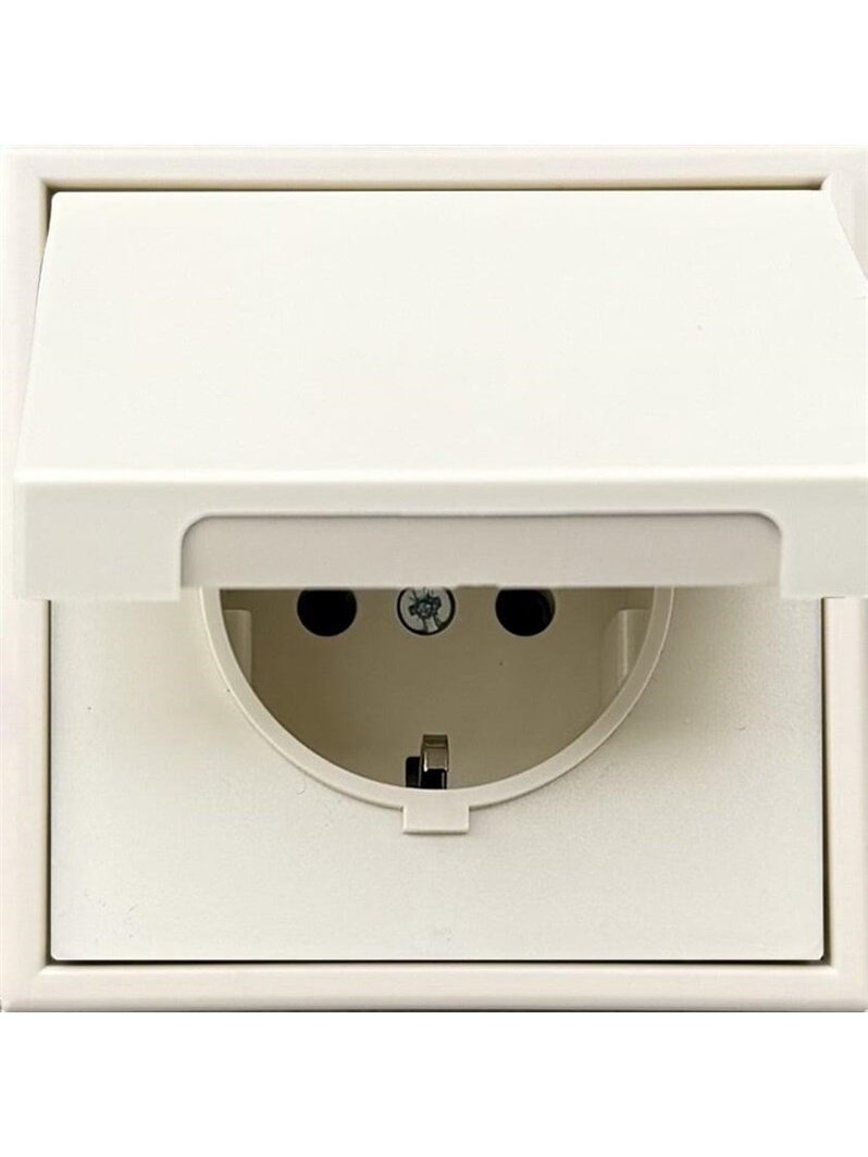 Kištukinis lizdas LIREGUS MODERN, IP44, mat.smėlio spalvos 1 Kištukinis lizdas LIREGUS MODERN, IP44, mat.smėlio spalvos 1