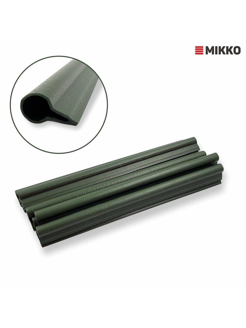 Klipsai tvoros juostai MIKKO Rattan 190 mm (10vnt) - Žalia 5