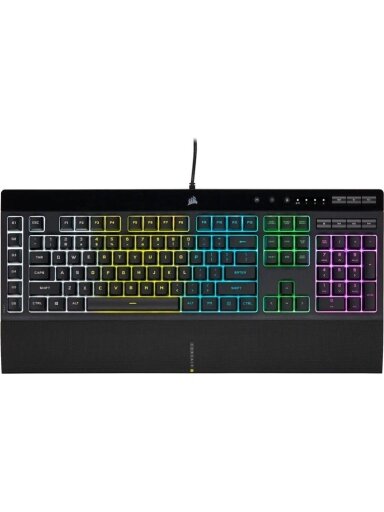 Klaviatūra Corsair K55 RGB PRO EN, juoda Klaviatūra Corsair K55 RGB PRO EN, juoda