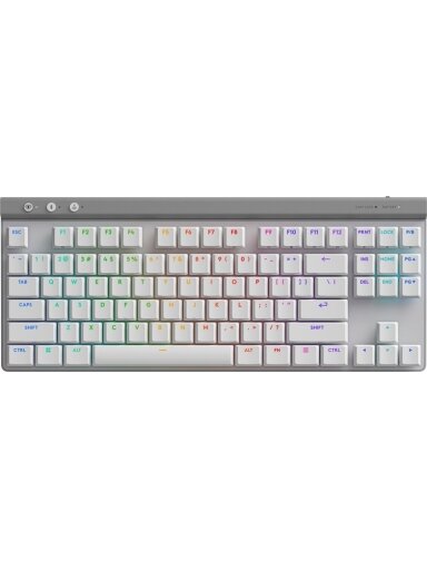 Klaviatūra Logitech Lightspeed G515 TKL, Anglų (US), balta