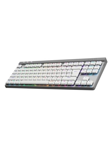 Klaviatūra Logitech Lightspeed G515 TKL, Anglų (US), balta