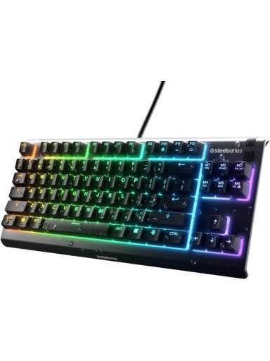 Klaviatūra Steelseries Apex 3 TKL EN, juoda