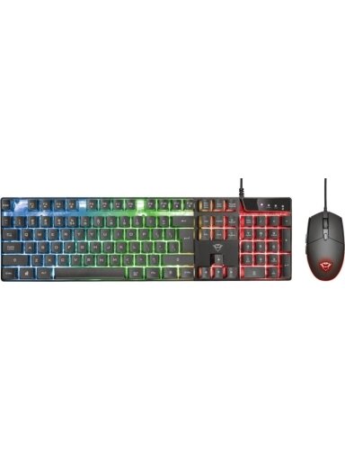 Klaviatūros ir pelės komplektas Trust GXT 838 Azor, juoda