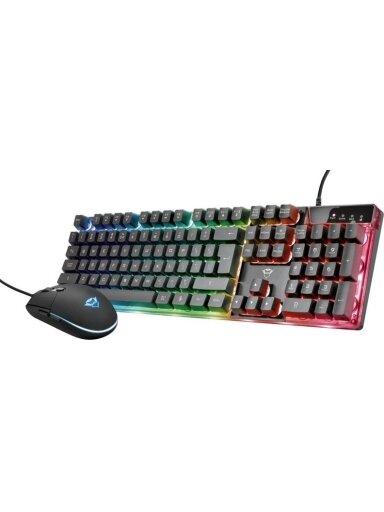 Klaviatūros ir pelės komplektas Trust GXT 838 Azor, juoda