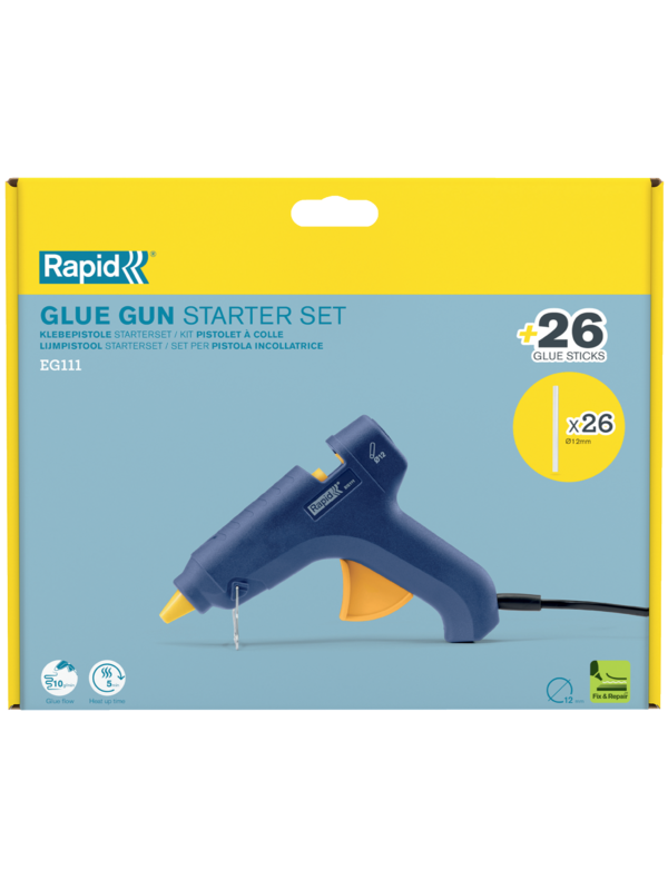 Klijų pistoletas EG111 + 500g klijų, Rapid 3 Klijų pistoletas EG111 + 500g klijų, Rapid 3