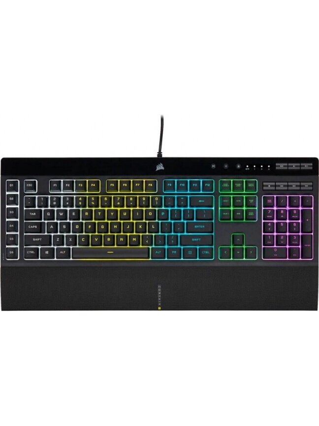 Klaviatūra Corsair K55 RGB PRO EN, juoda Klaviatūra Corsair K55 RGB PRO EN, juoda