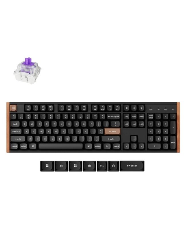 Klaviatūra Keychron k10 he special, EN, balta