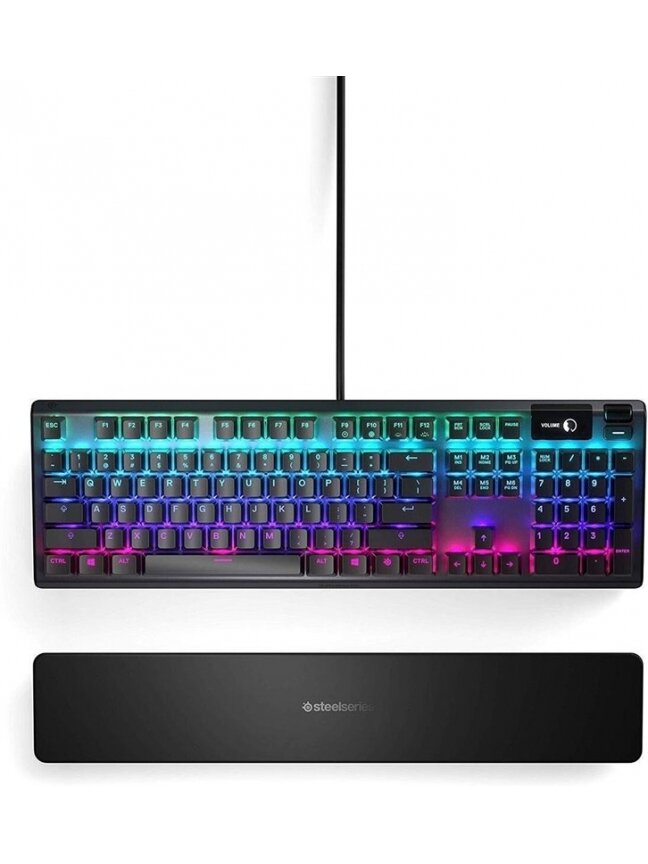 Klaviatūra Steelseries Apex 5 Hybrid Hybrid Blue EN, juoda 2 Klaviatūra Steelseries Apex 5 Hybrid Hybrid Blue EN, juoda 2
