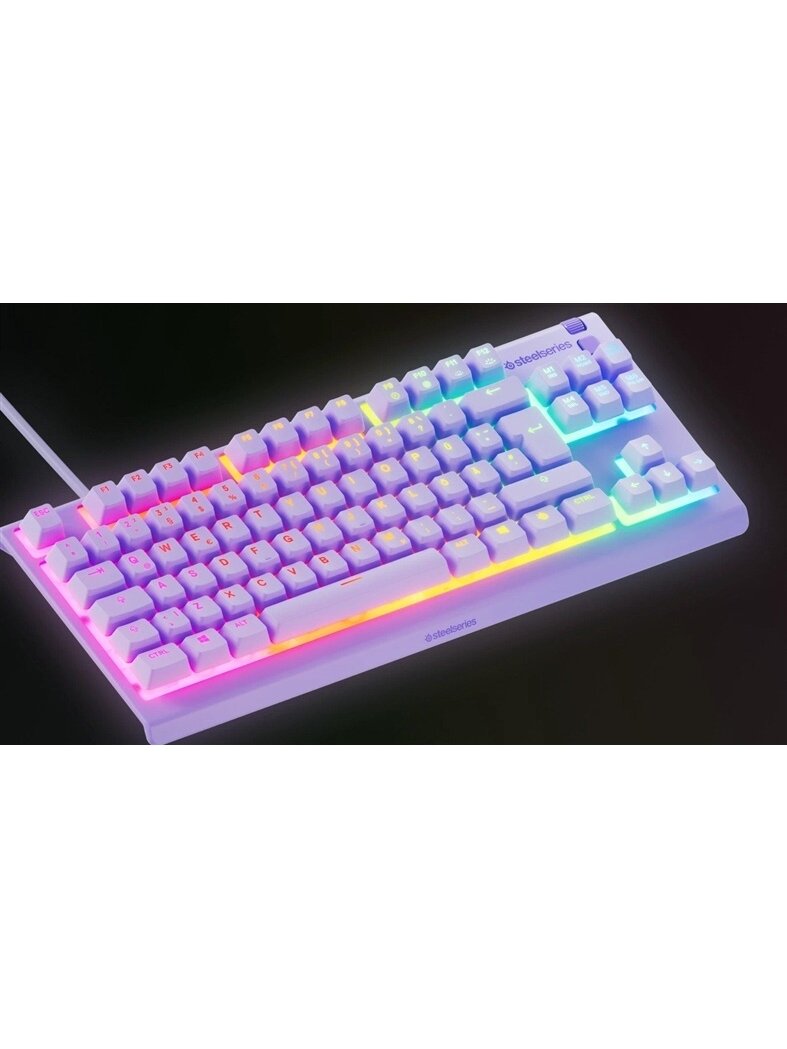 KLAVIATŪRA STEELSERIES APEX3 TKL LAVEND 2 KLAVIATŪRA STEELSERIES APEX3 TKL LAVEND 2