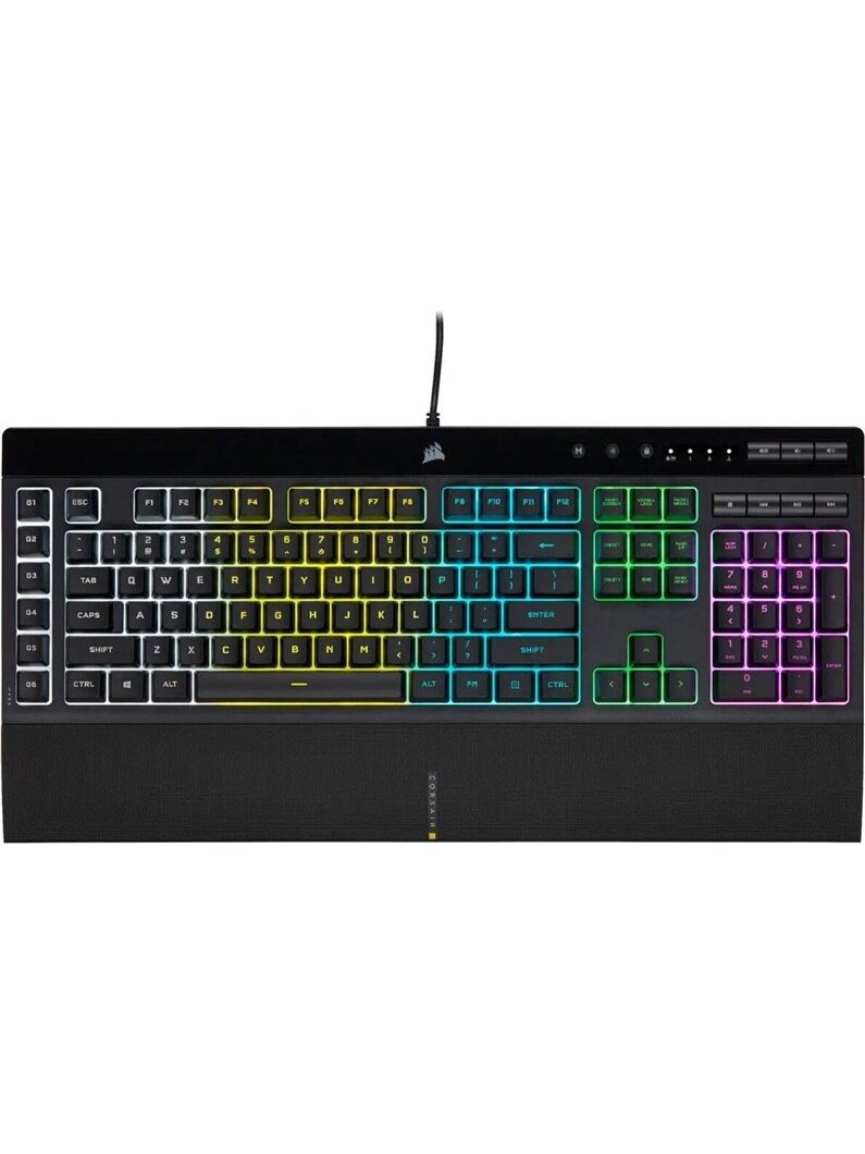 Klaviatūra Corsair K55 RGB PRO EN, juoda Klaviatūra Corsair K55 RGB PRO EN, juoda