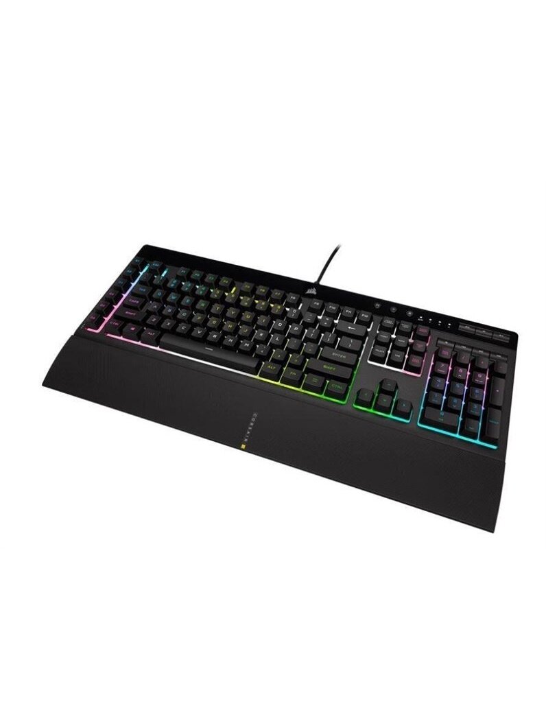 Klaviatūra Corsair K55 RGB PRO XT EN, juoda