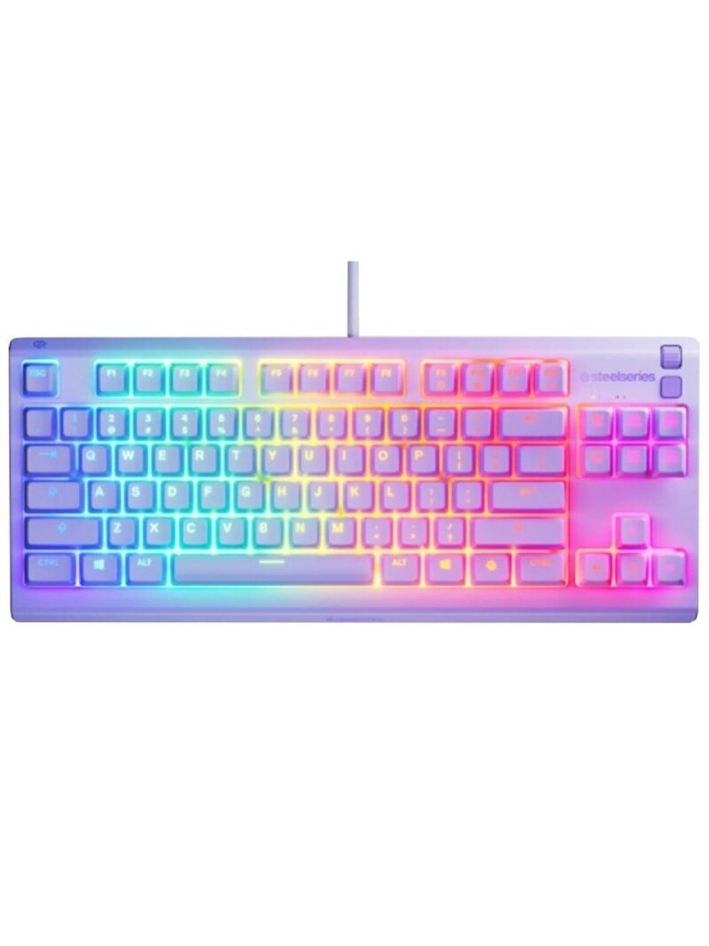 KLAVIATŪRA STEELSERIES APEX3 TKL LAVEND 1 KLAVIATŪRA STEELSERIES APEX3 TKL LAVEND 1