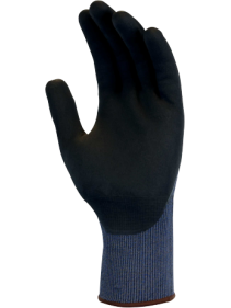 Knitted glove, Cut resistance D, nitrile-coated palm, grey 10, Delta Plus 2