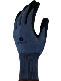 Knitted glove, Cut resistance D, nitrile-coated palm, grey 9, Delta Plus
