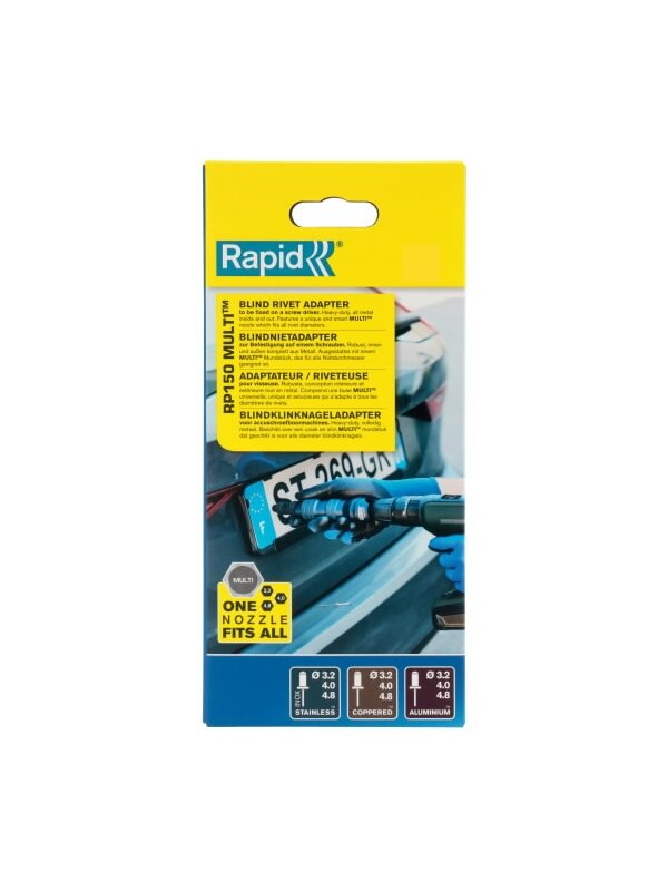 Kniedijimo adapteris MultiRiveter RP150 akumuliatoriniams su, Rapid 6 Kniedijimo adapteris MultiRiveter RP150 akumuliatoriniams su, Rapid 6