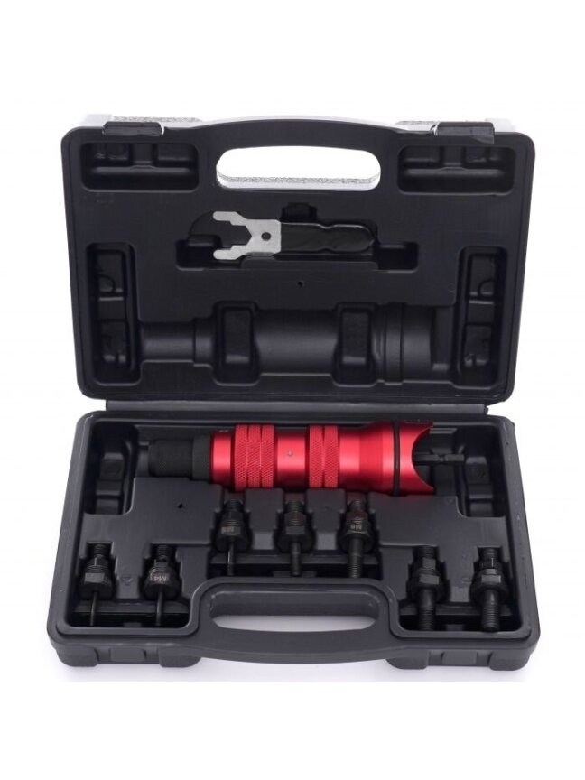 ⬡ Kniediklio gręžtuvo adapteris su galvutėmis M3-M10 9 vnt. rinkinys (KD10554) ⬡ Kniediklio gręžtuvo adapteris su galvutėmis M3-M10 9 vnt. rinkinys (KD10554)