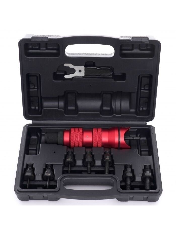 ⬡ Kniediklio gręžtuvo adapteris su galvutėmis M3-M10 9 vnt. rinkinys (KD10554) ⬡ Kniediklio gręžtuvo adapteris su galvutėmis M3-M10 9 vnt. rinkinys (KD10554)
