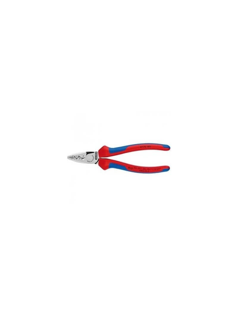KNIPEX laidų antgalių užspaudimo replės 180 mm (97 72 180, KNIPEX)