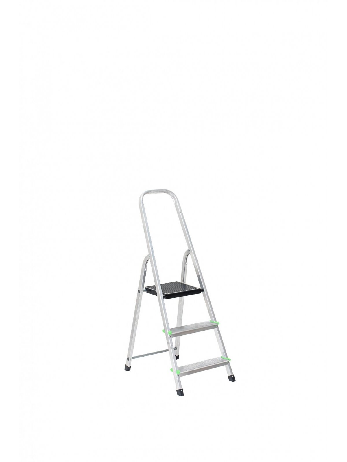 Kopėčios aliuminės, buitinės 120kg EUROSTYL | 3 pakopų 55-125cm, max 120 kg