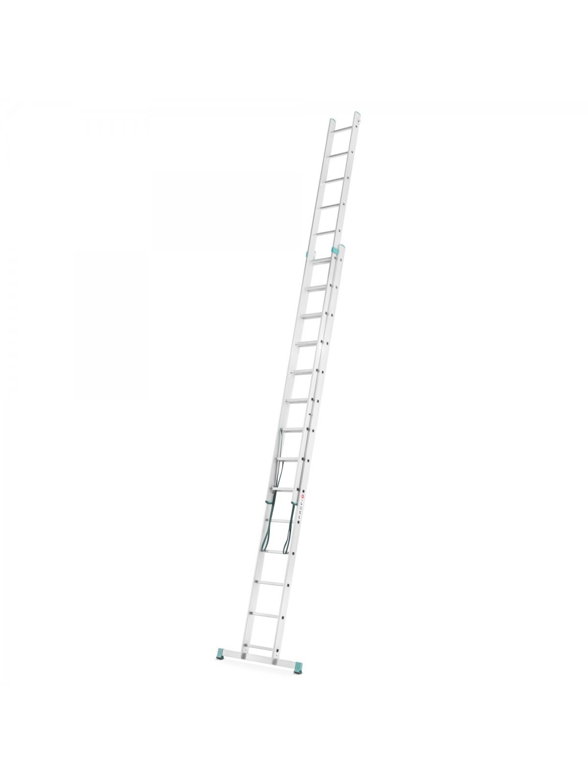 Kopėčios aliuminės, universalios, dvipusės, ištraukiamos, 2 dalių EUROSTYL | 2x14 pakopų 400-683cm 2 Kopėčios aliuminės, universalios, dvipusės, ištraukiamos, 2 dalių EUROSTYL | 2x14 pakopų 400-683cm 2