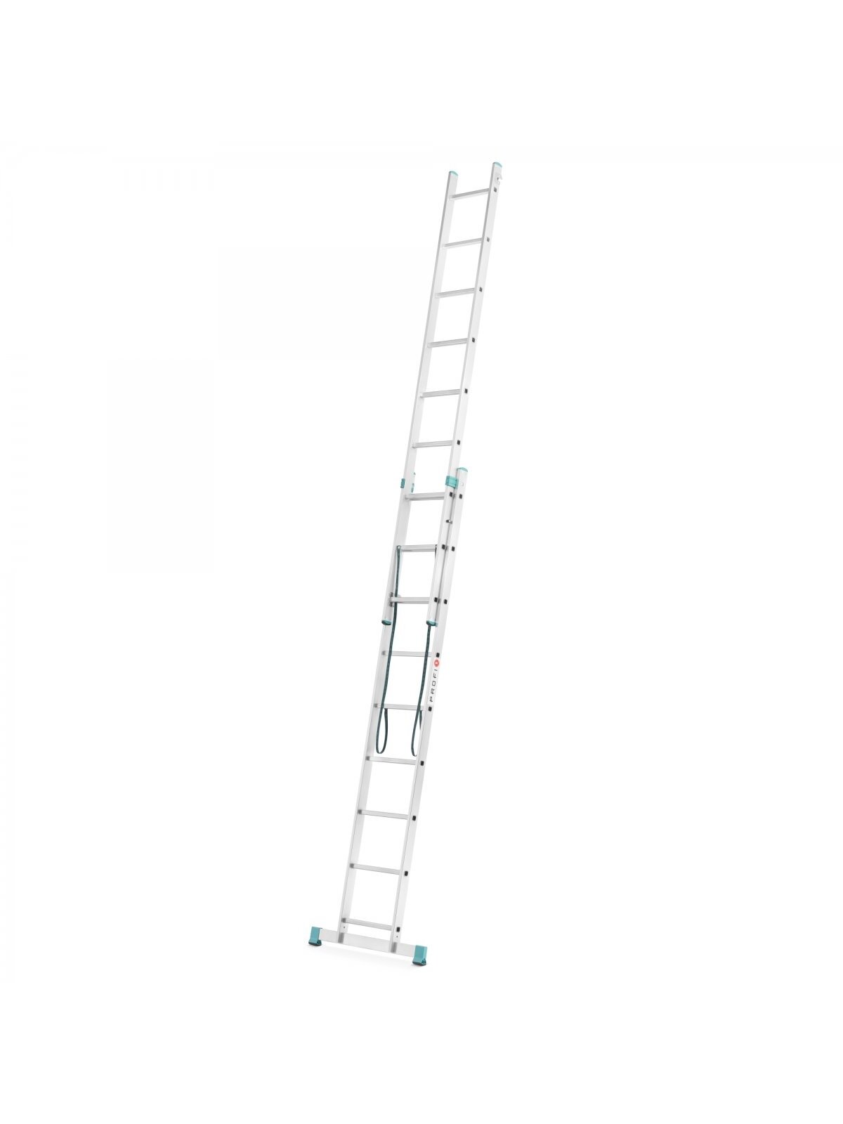 Kopėčios aliuminės, universalios, dvipusės, ištraukiamos, 2 dalių EUROSTYL | 2x9 pakopų 258-427cm 2 Kopėčios aliuminės, universalios, dvipusės, ištraukiamos, 2 dalių EUROSTYL | 2x9 pakopų 258-427cm 2