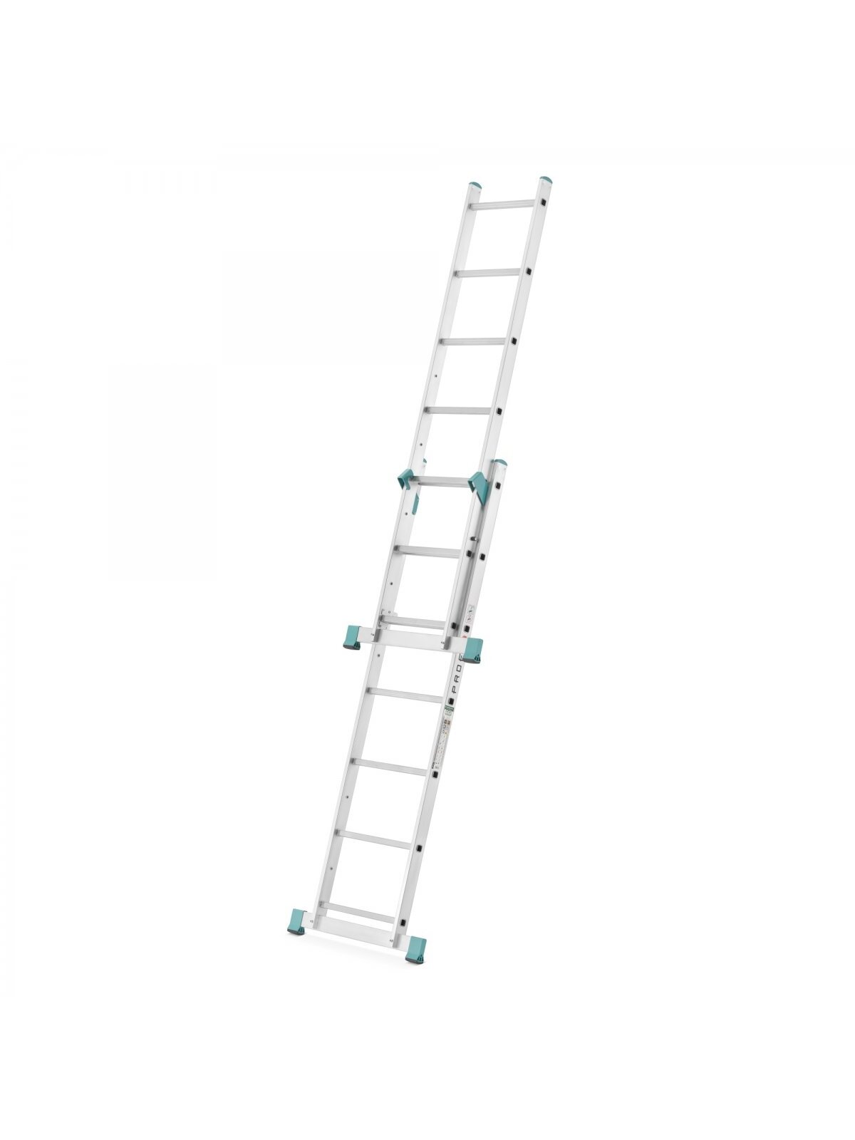 Kopėčios-darbinė aikštelė aliuminė, 2 dalių EUROSTYL | 2x7 pakopų, platforma 34/104cm 5 Kopėčios-darbinė aikštelė aliuminė, 2 dalių EUROSTYL | 2x7 pakopų, platforma 34/104cm 5