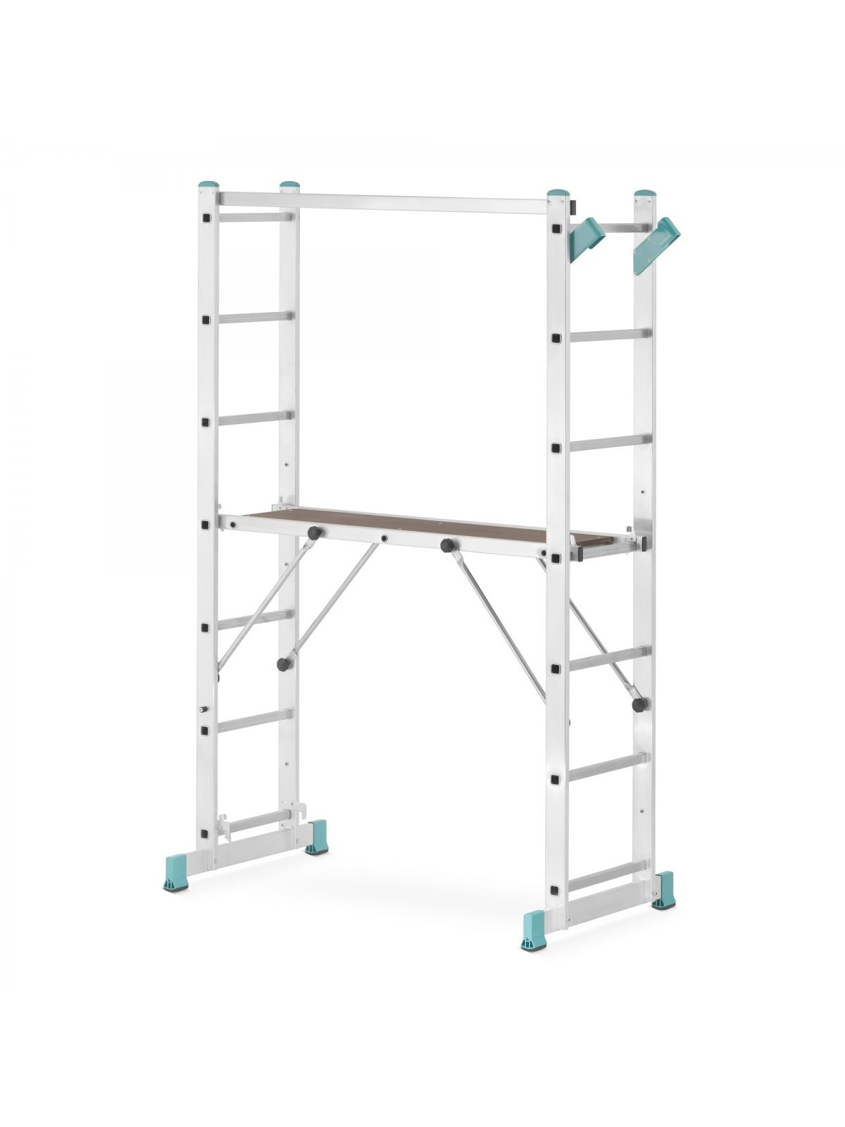 Kopėčios-darbinė aikštelė aliuminė, 2 dalių EUROSTYL | 2x7 pakopų, platforma 34/104cm Kopėčios-darbinė aikštelė aliuminė, 2 dalių EUROSTYL | 2x7 pakopų, platforma 34/104cm
