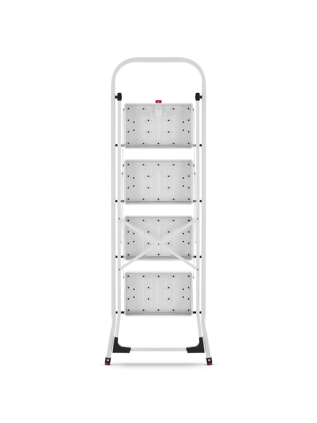Kopėčios plieninės buitinės Higher | 4 pakopų (baltos) 7
