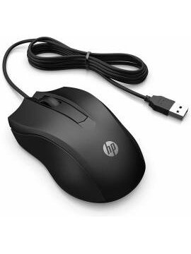 Kompiuterio pelė HP 100 Wired usb / ps/2 laidas, juoda Kompiuterio pelė HP 100 Wired usb / ps/2 laidas, juoda