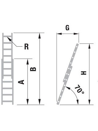 Kopėčios aliuminės, atremiamos, ištraukiamos, 2 dalių EUROSTYL | 2x9 pakopų 256-426cm (su stabilizatoriumi) 1 Kopėčios aliuminės, atremiamos, ištraukiamos, 2 dalių EUROSTYL | 2x9 pakopų 256-426cm (su stabilizatoriumi) 1