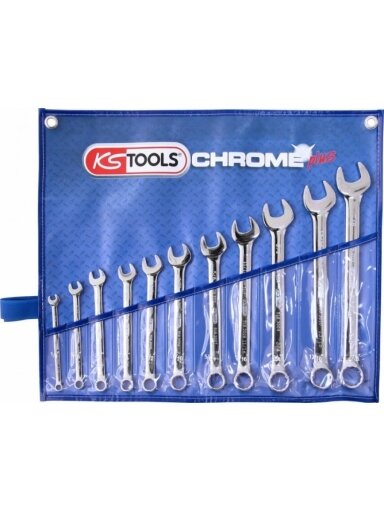 Kombinuotų colinių raktų komplektas 1/4''-7/8'', KS Tools